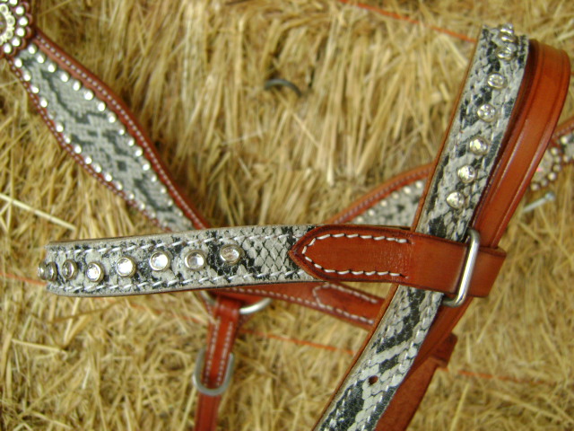 Cowhide Breast Collar and Headstall – Pure Country Bling